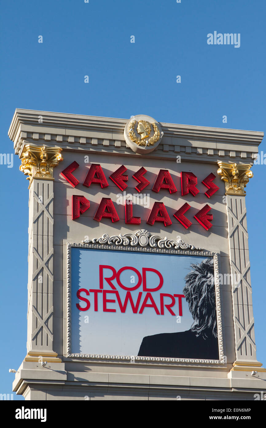 8x10 Photo Lot Caesars Palace Casino Las Vegas Rod Stewart Promo Card