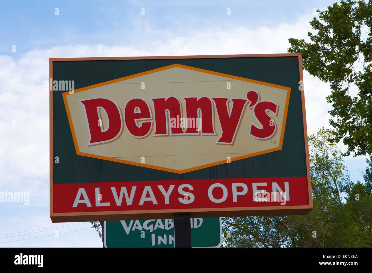 Denny's diner restaurant on highway 395 in Bishop California Stock Photo