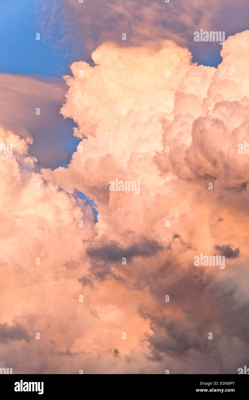 Wolken am Himmel - Clouds in the sky Stock Photo