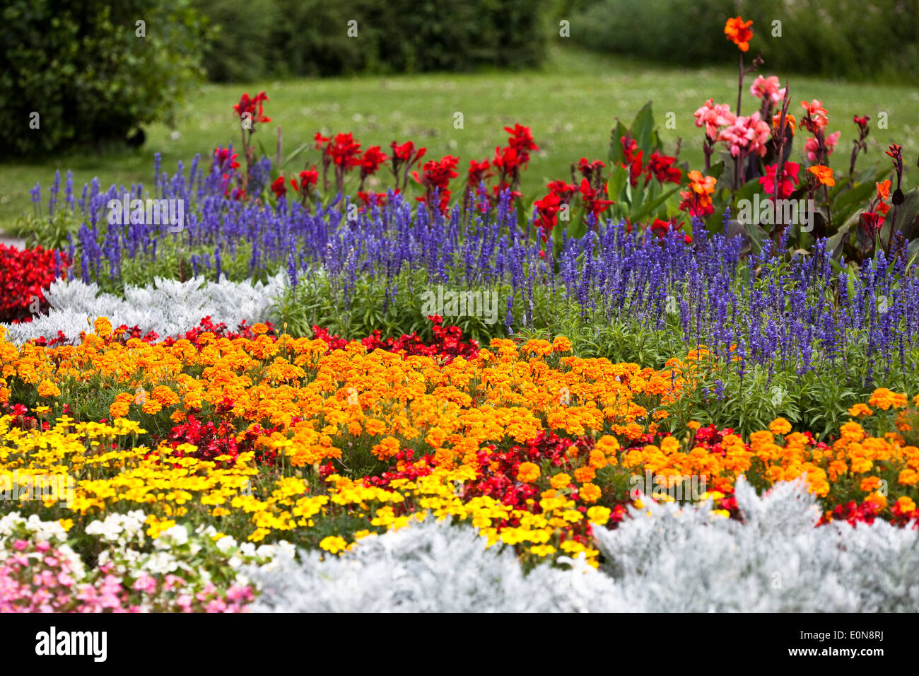Blumengarten - flower garden Stock Photo