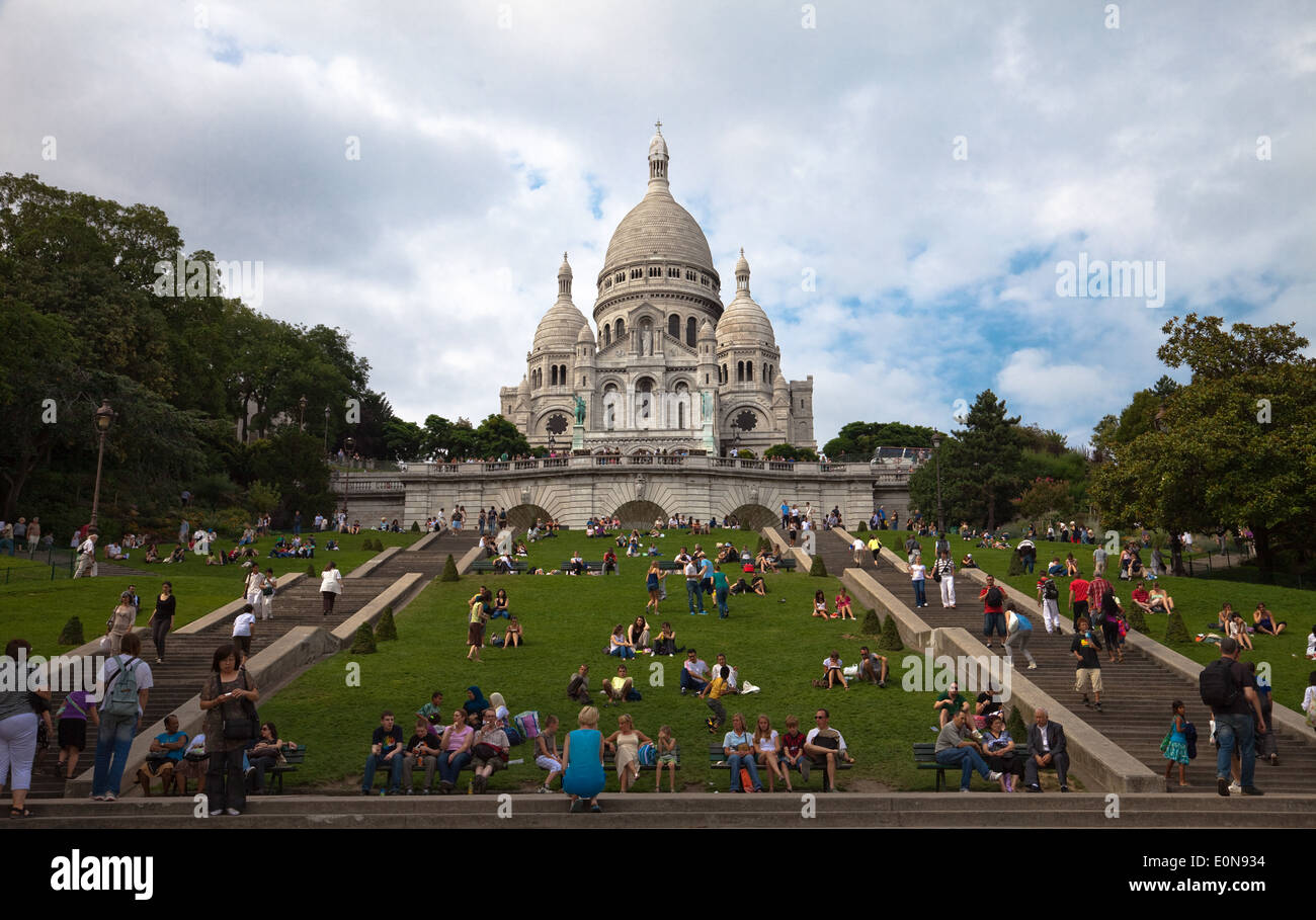 Sacre Coeur, Paris, Frankreich - Sacre Coeur, Paris, France Stock Photo