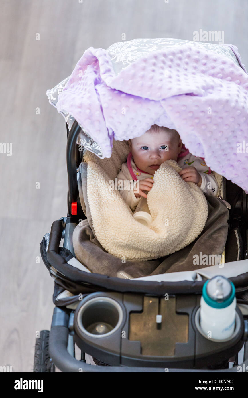 girl jogging stroller