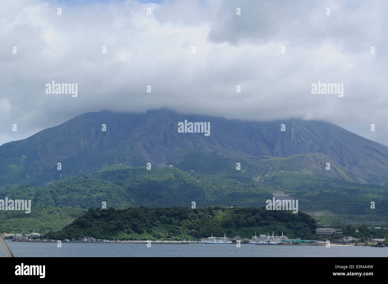 Sakurajima island,Kagoshima,Japan Stock Photo