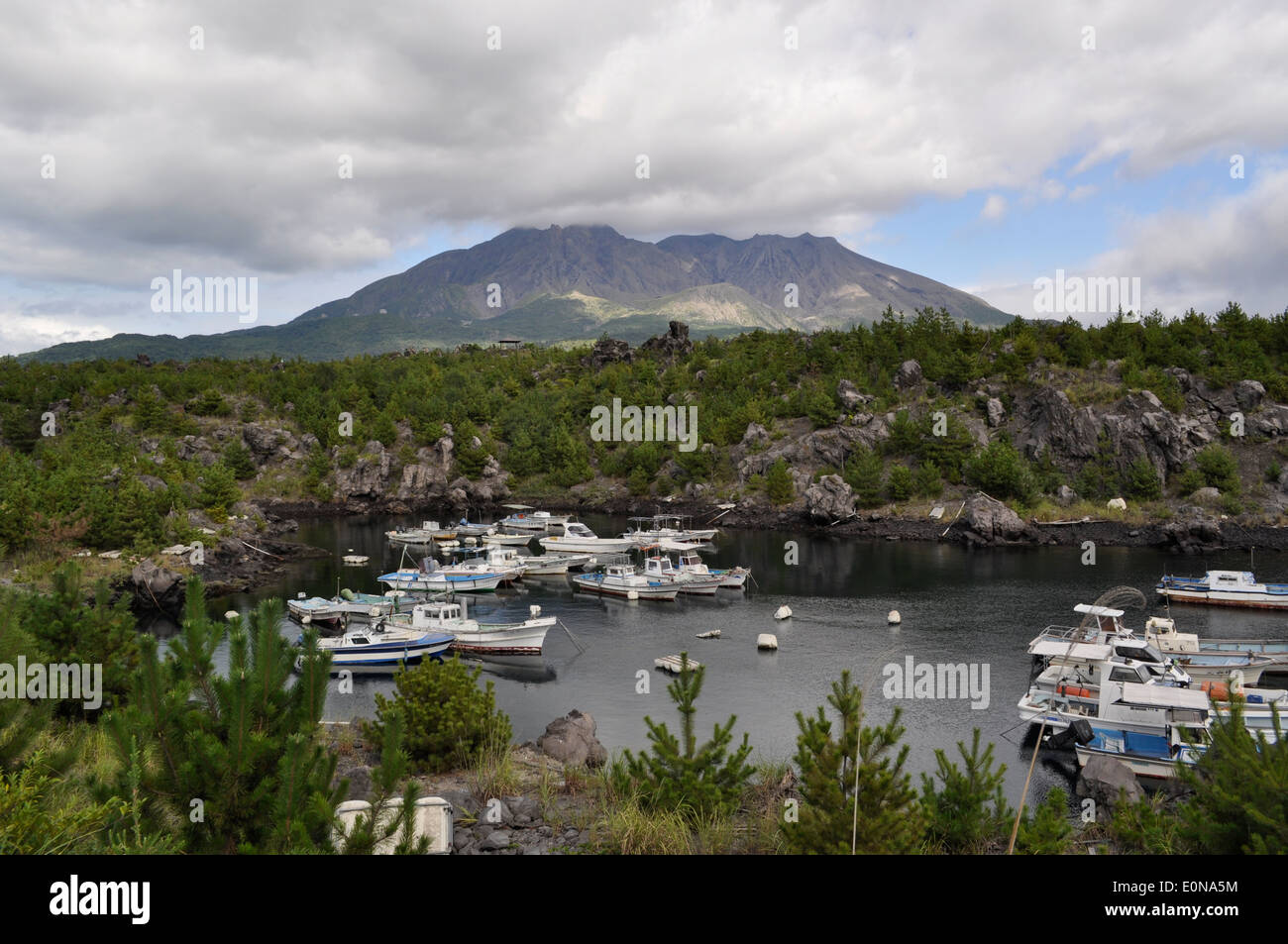 Sakurajima island,Kagoshima,Japan Stock Photo