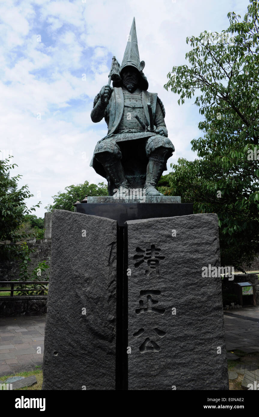 Statue of Kato Kiyomasa,Kumamoto city,Kumamoto,Japan Stock Photo Alamy