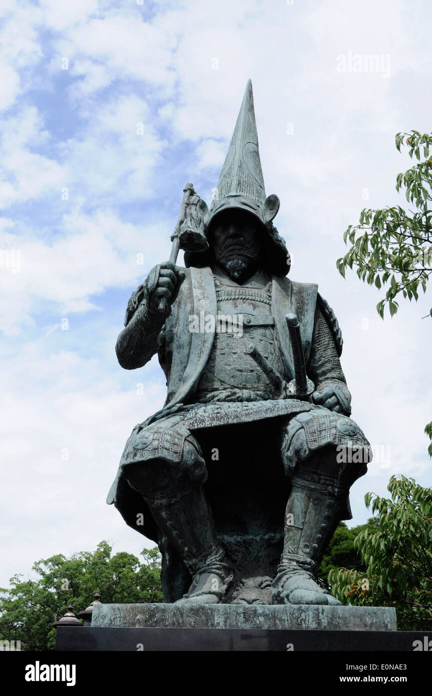 Statue of Kato Kiyomasa,Kumamoto city,Kumamoto,Japan Stock Photo Alamy