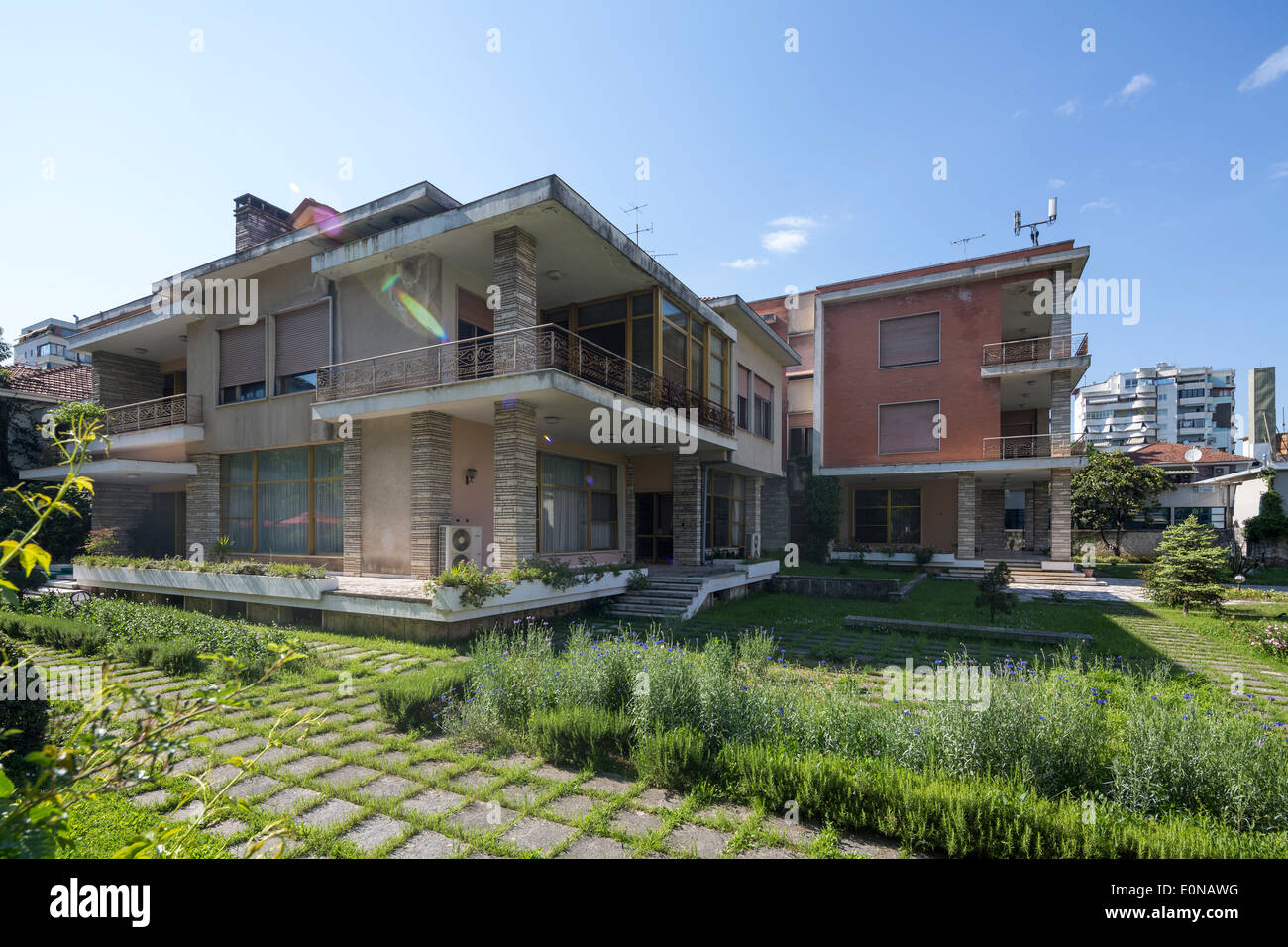 Former Residence of Enver Hoxha, Blloku District, Tirana, Albania Stock ...