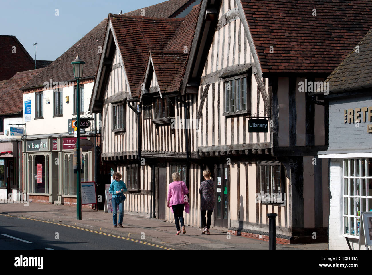 High Street, Knowle, West Midlands, England, UK Stock Photo Alamy