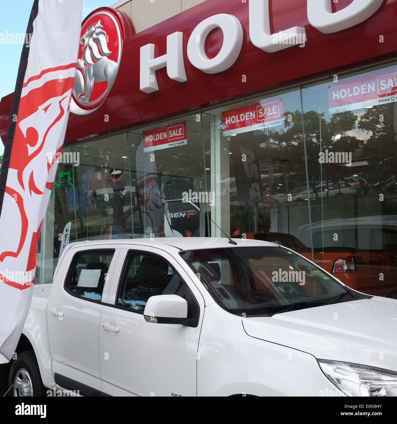Holden car dealership on pittwater road,brookvale,sydney,australia Stock Photo