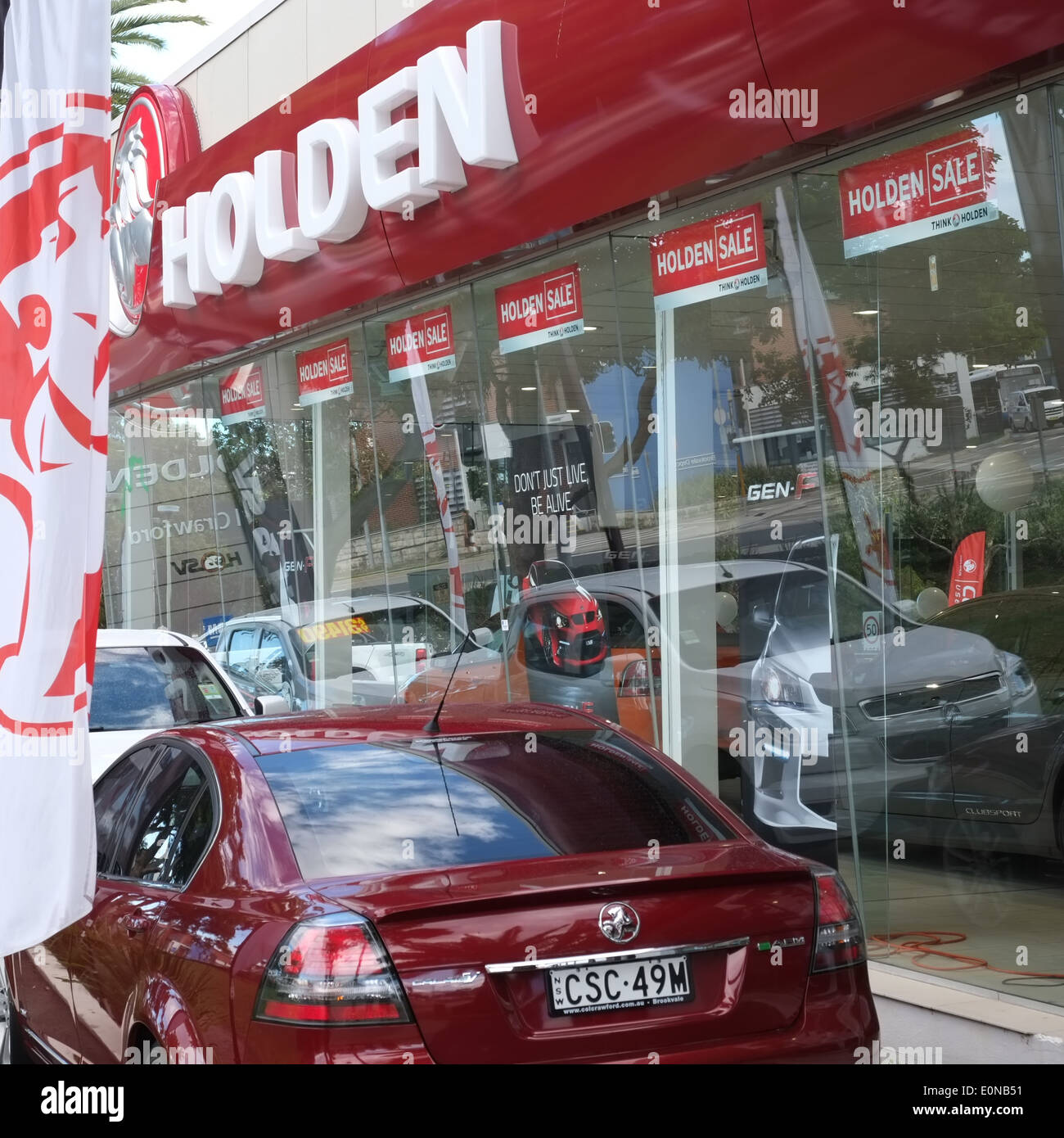 Holden car dealership on pittwater road,brookvale,sydney,australia Stock Photo