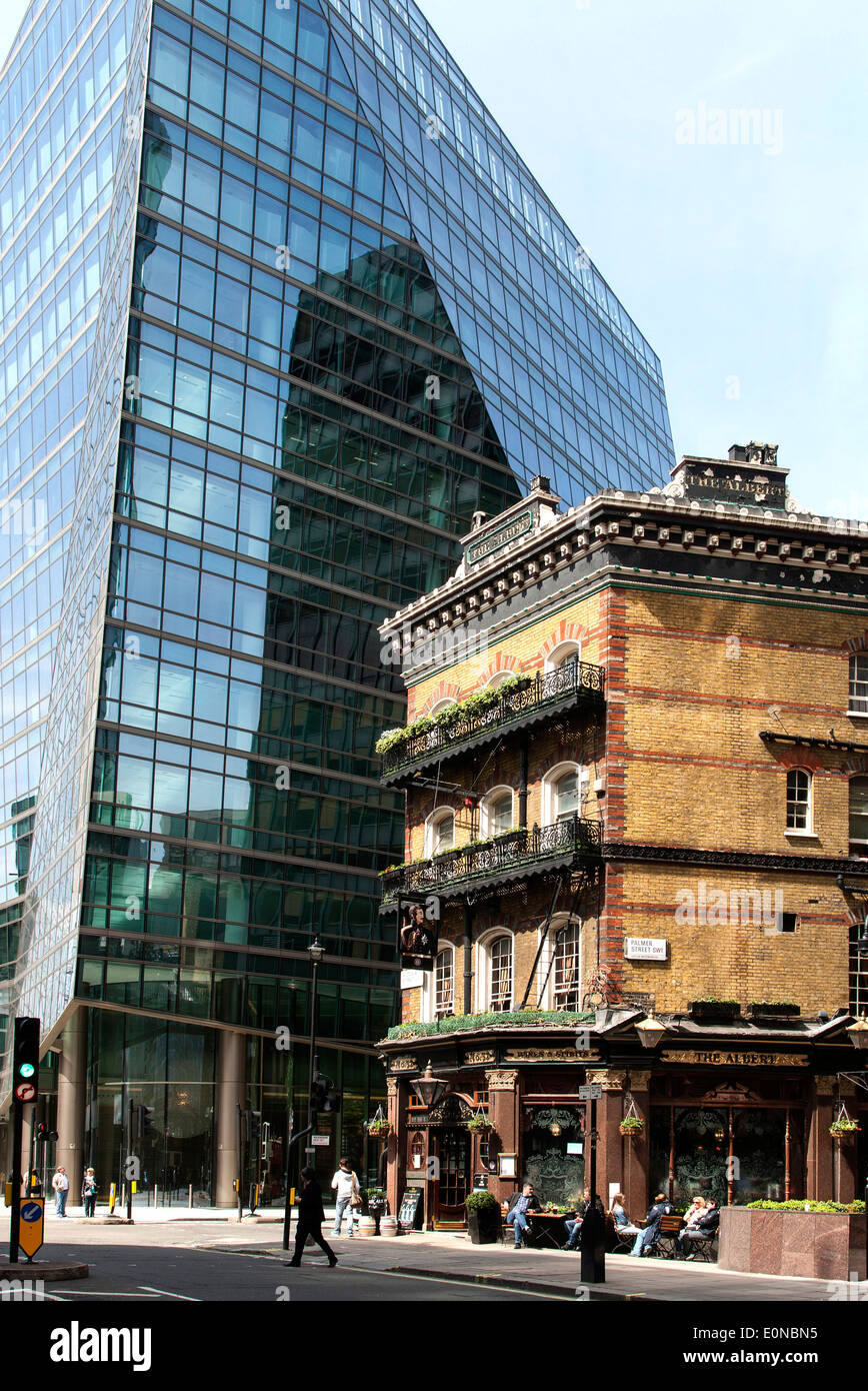 Modern and old Building Construction London UK Stock Photo - Alamy