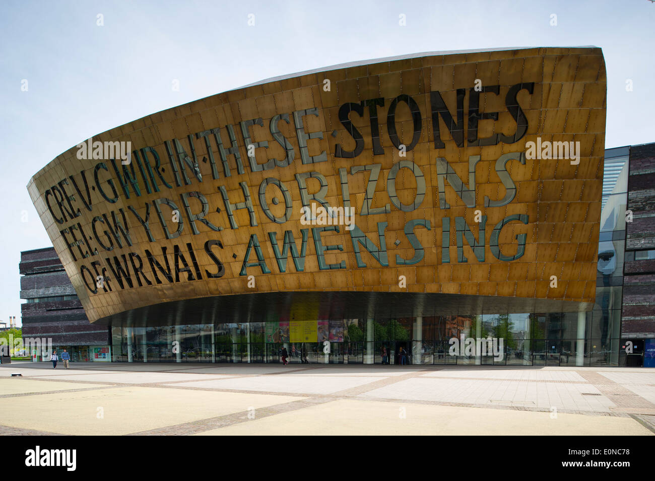 The Wales Millennium Centre in Cardiff, Wales. Stock Photo