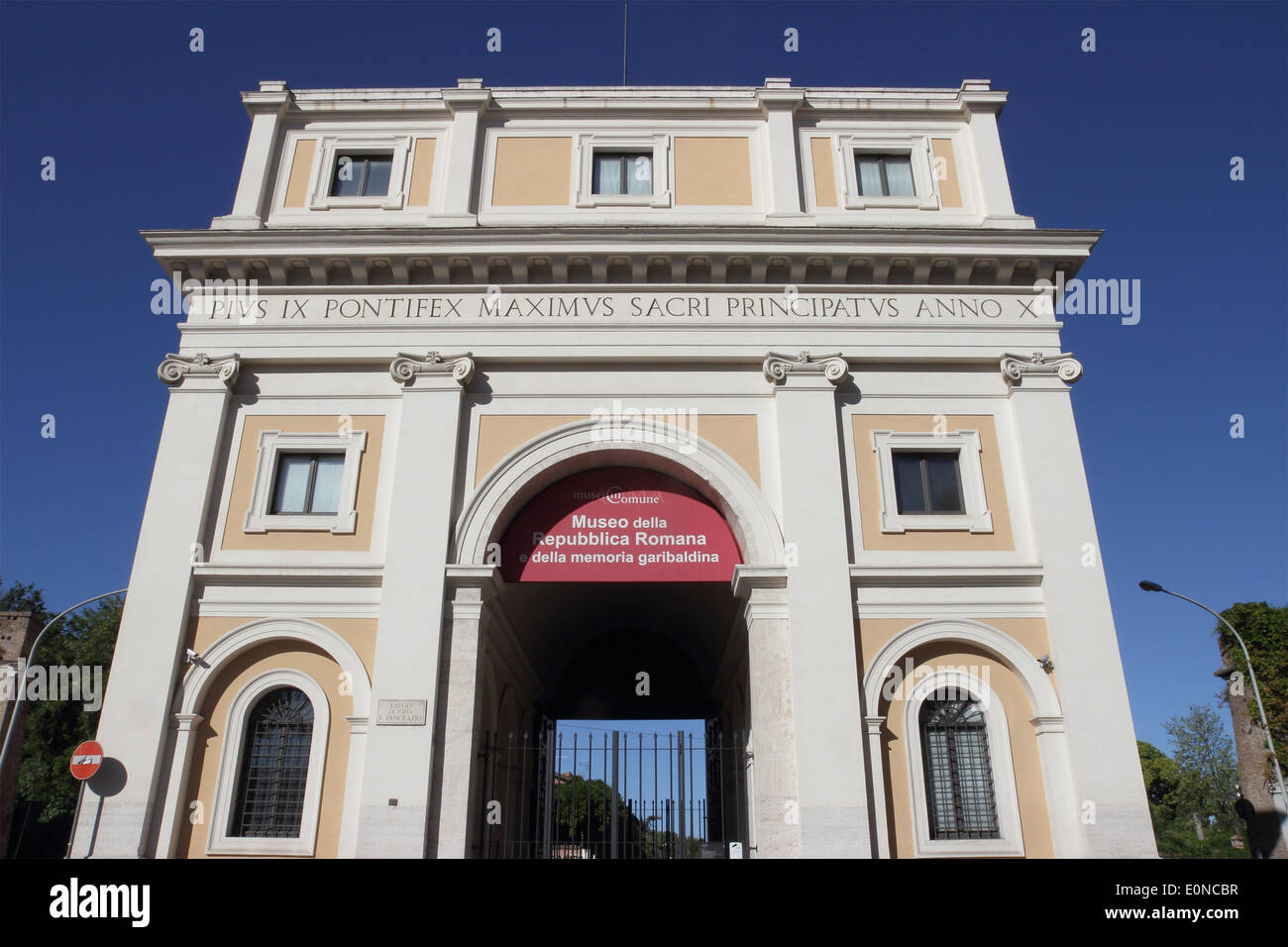 Garibaldi Museum at San Pancrazio Gate , Rome, Italy Stock Photo