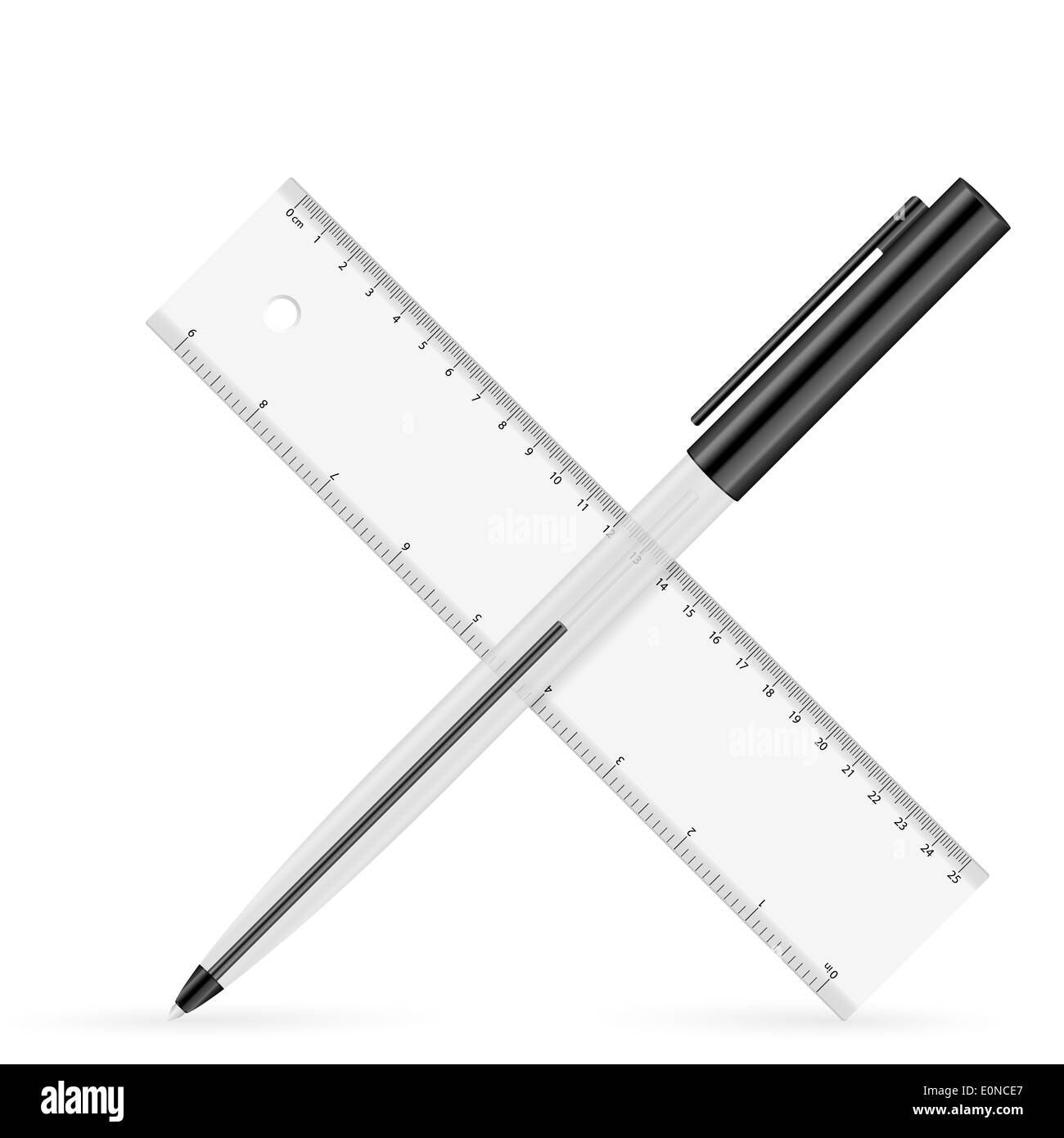 Ink and ruler Black and White Stock Photos & Images - Alamy