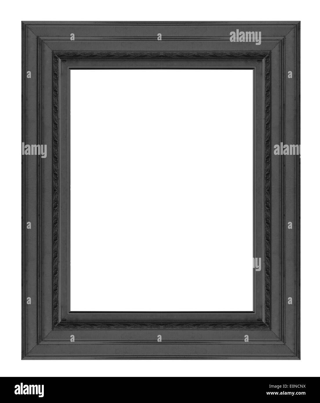 Black picture frame isolated on white background Stock Photo Alamy