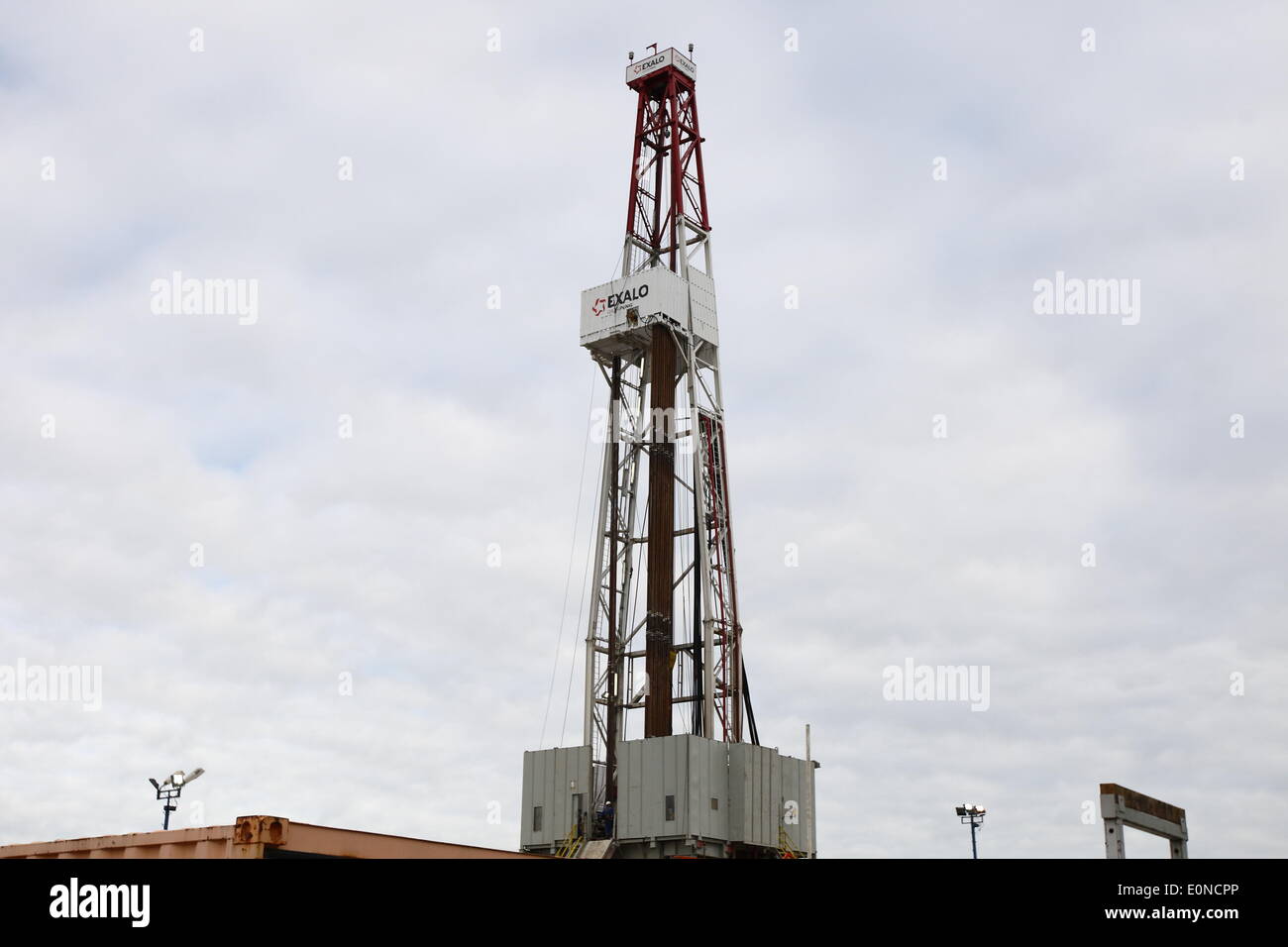 Milowo, Poland 17th, May 2014 The PGNiG SA Company started new shale gas research in Milowo in northern Poland  (the Kartuzy concession). The drilling process will take 2 months and is planned to 3800-meters depth. Credit:  Michal Fludra/Alamy Live News Stock Photo
