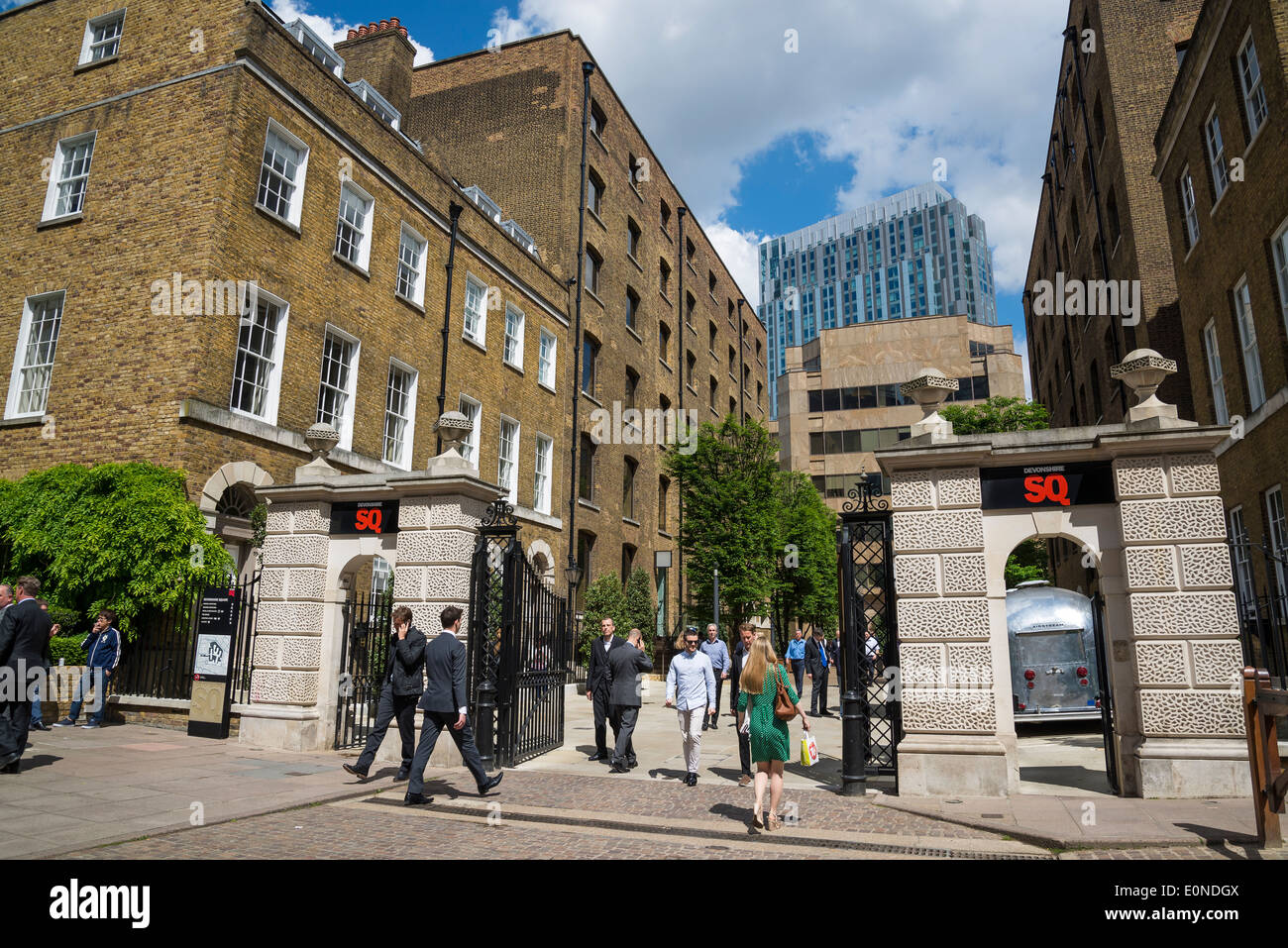 Devonshire Square SQ, City of London, UK Stock Photo