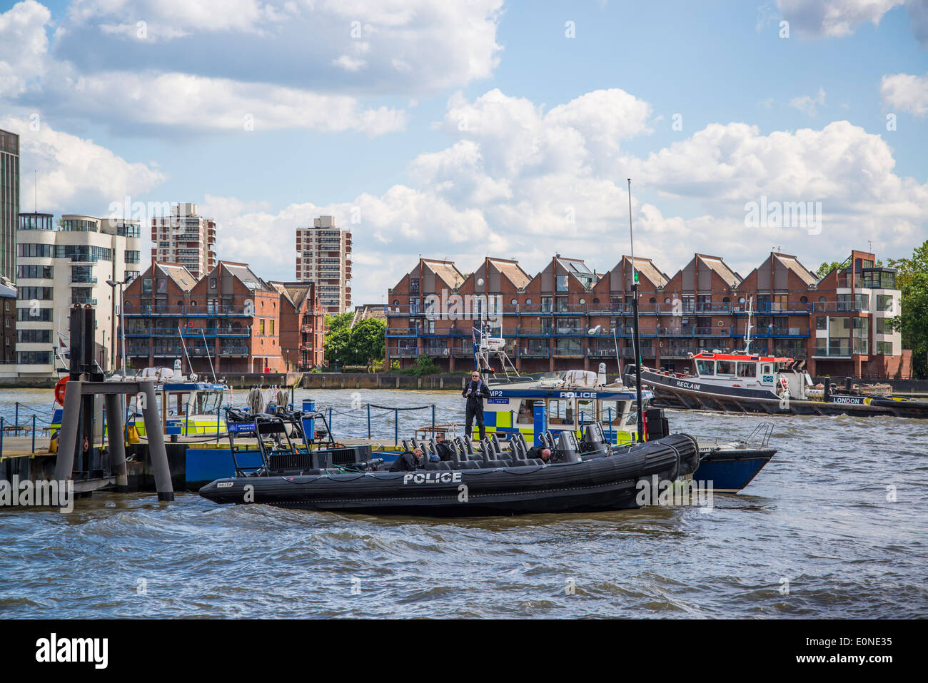 Marine Police Force, also known as the Thames River Police, Tower Hamlets, London, UK Stock Photo