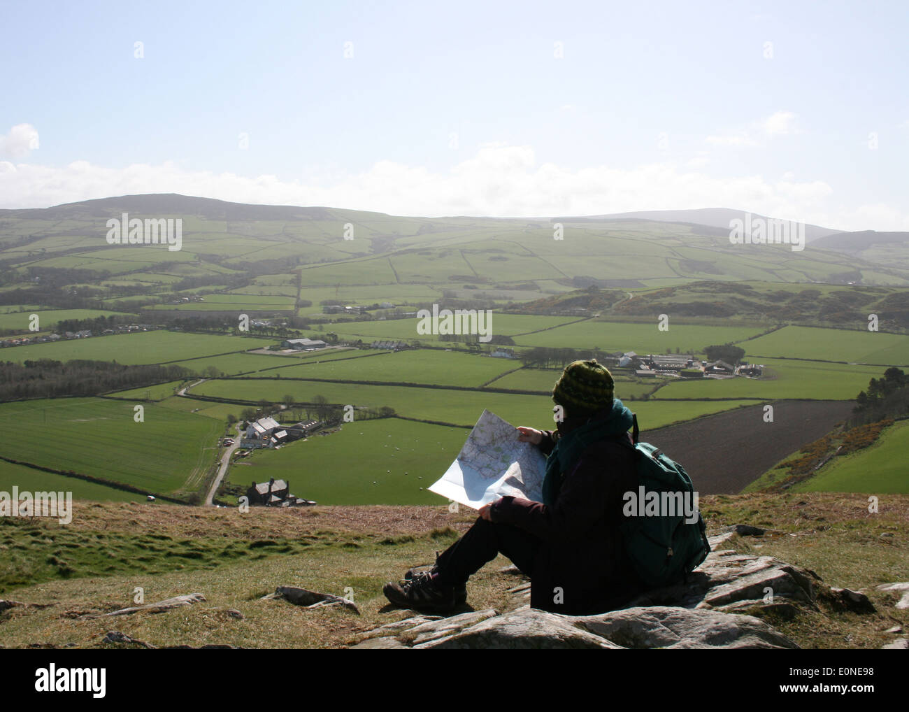 Map Of The Isle Of Man High Resolution Stock Photography and Images - Alamy
