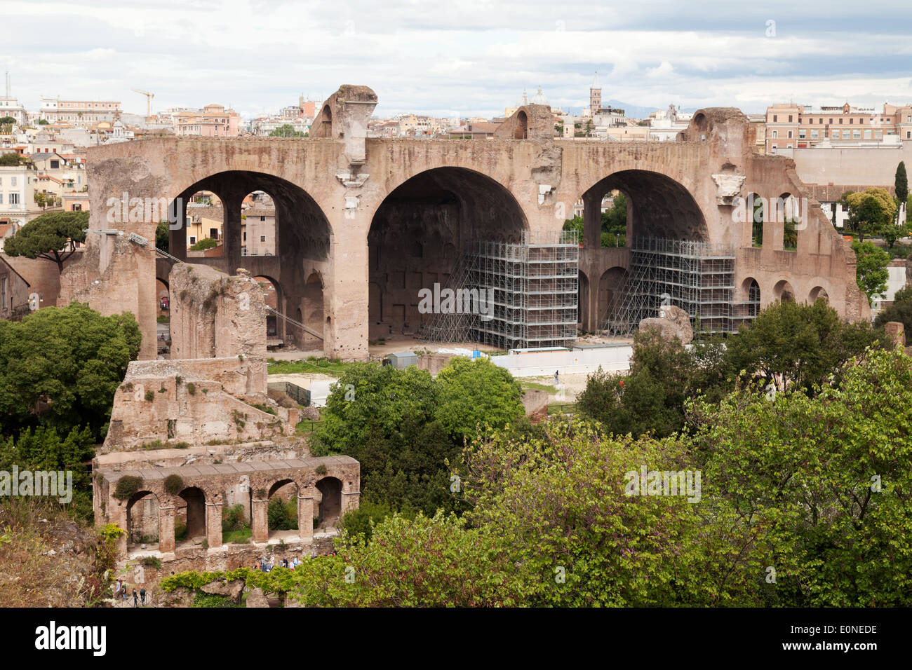 The Basilica of Maxentius and Constantine ruins, the Roman Forum, Rome
