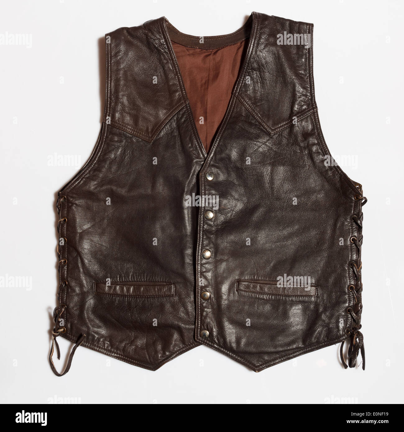 leather vest Stock Photo