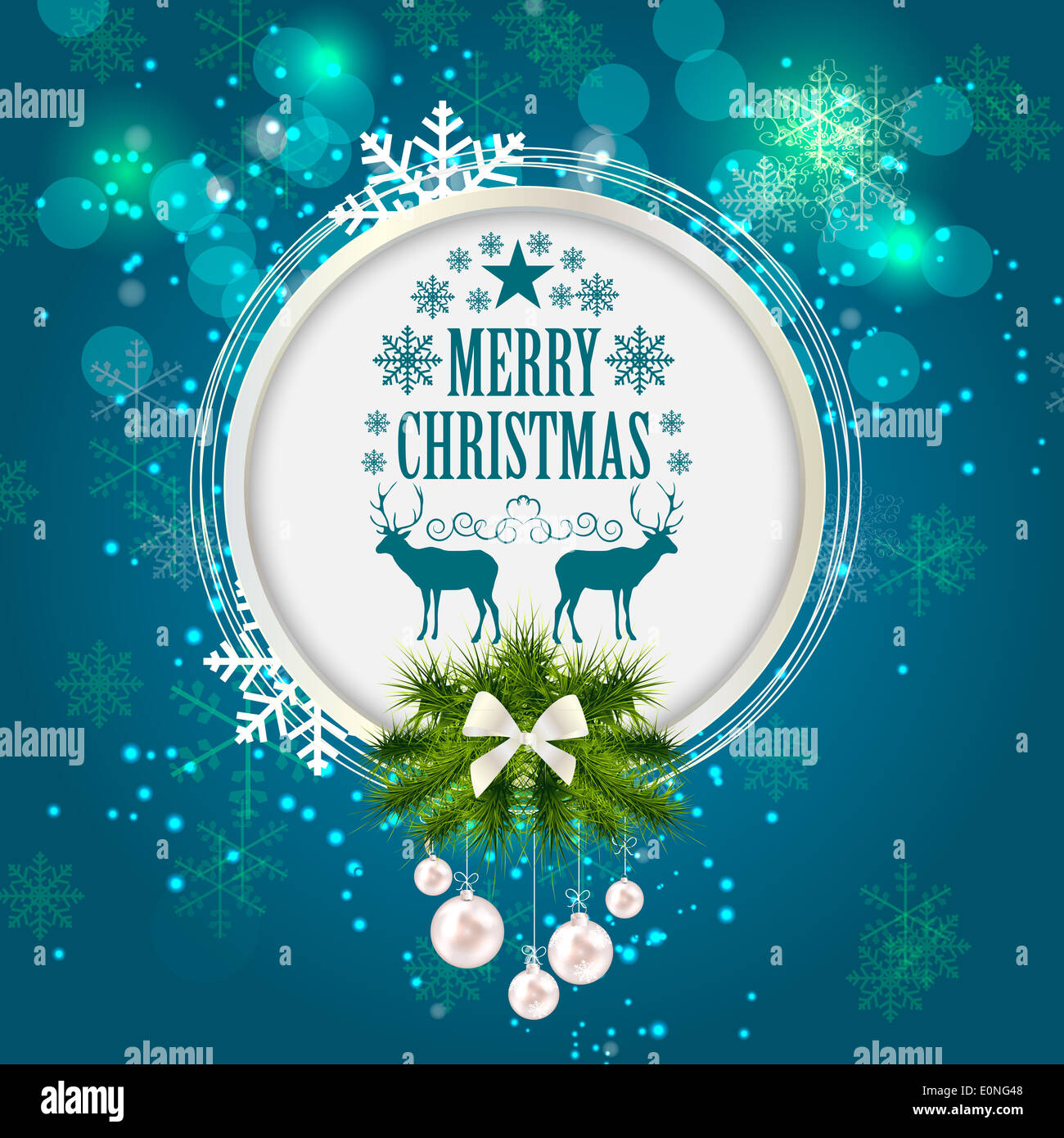 Abstract Christmas Background Vector Illustration Stock Photo - Alamy