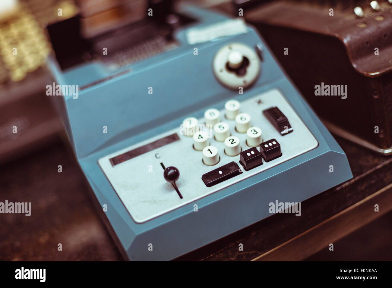 1970's adding machine, printing calculator Stock Photo