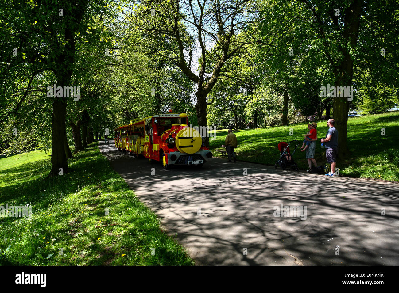 Roundhay Park train in Leeds Stock Photo Alamy