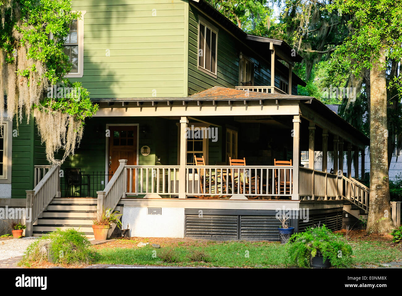 Front Porch outside a typical house in the town of St. Marys