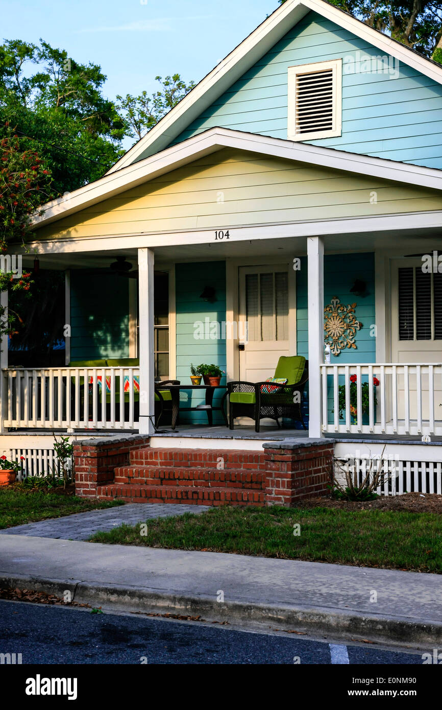 Front Porch outside a typical house in the town of St. Marys