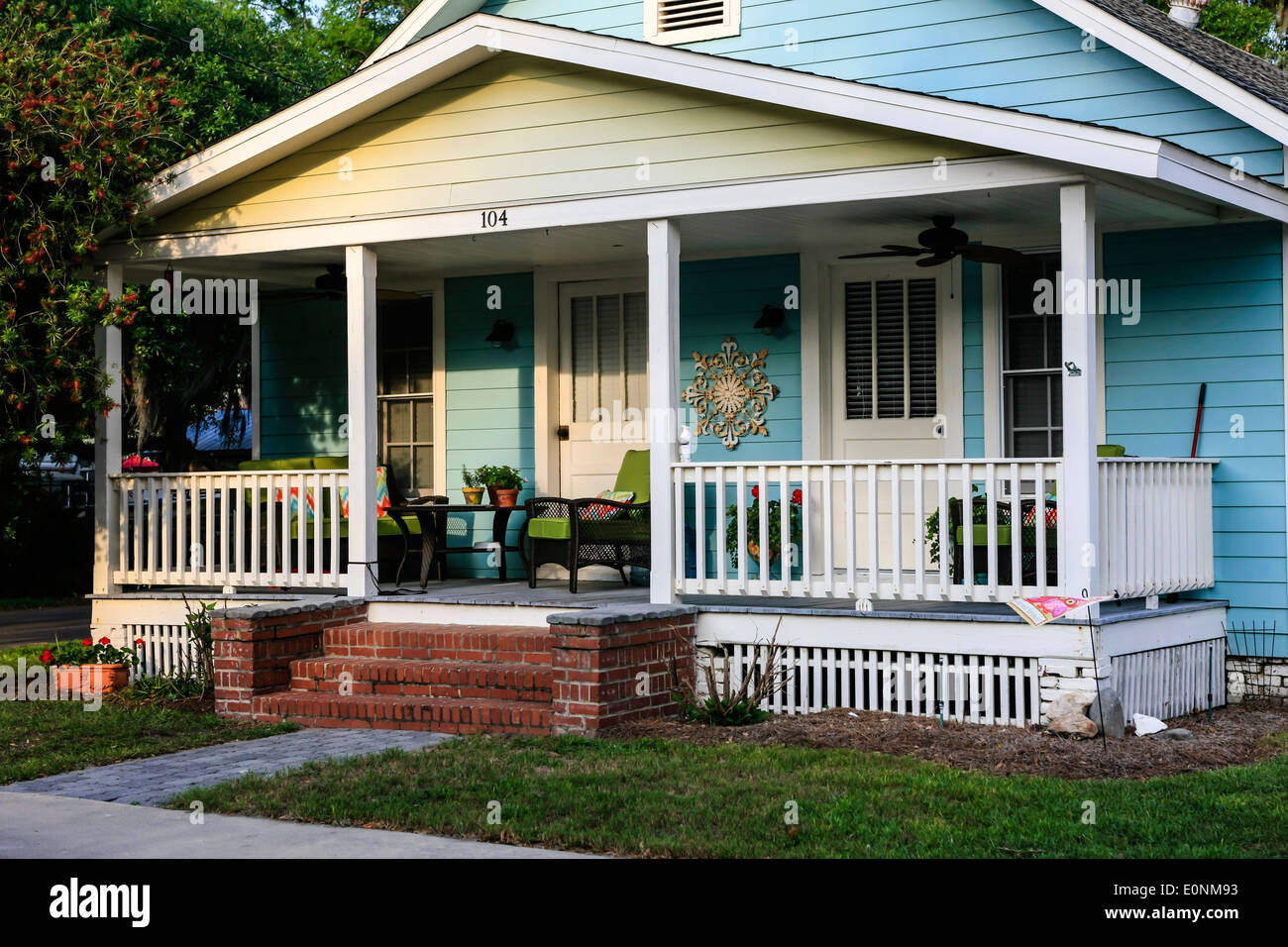 Front Porch outside a typical house in the town of St. Marys