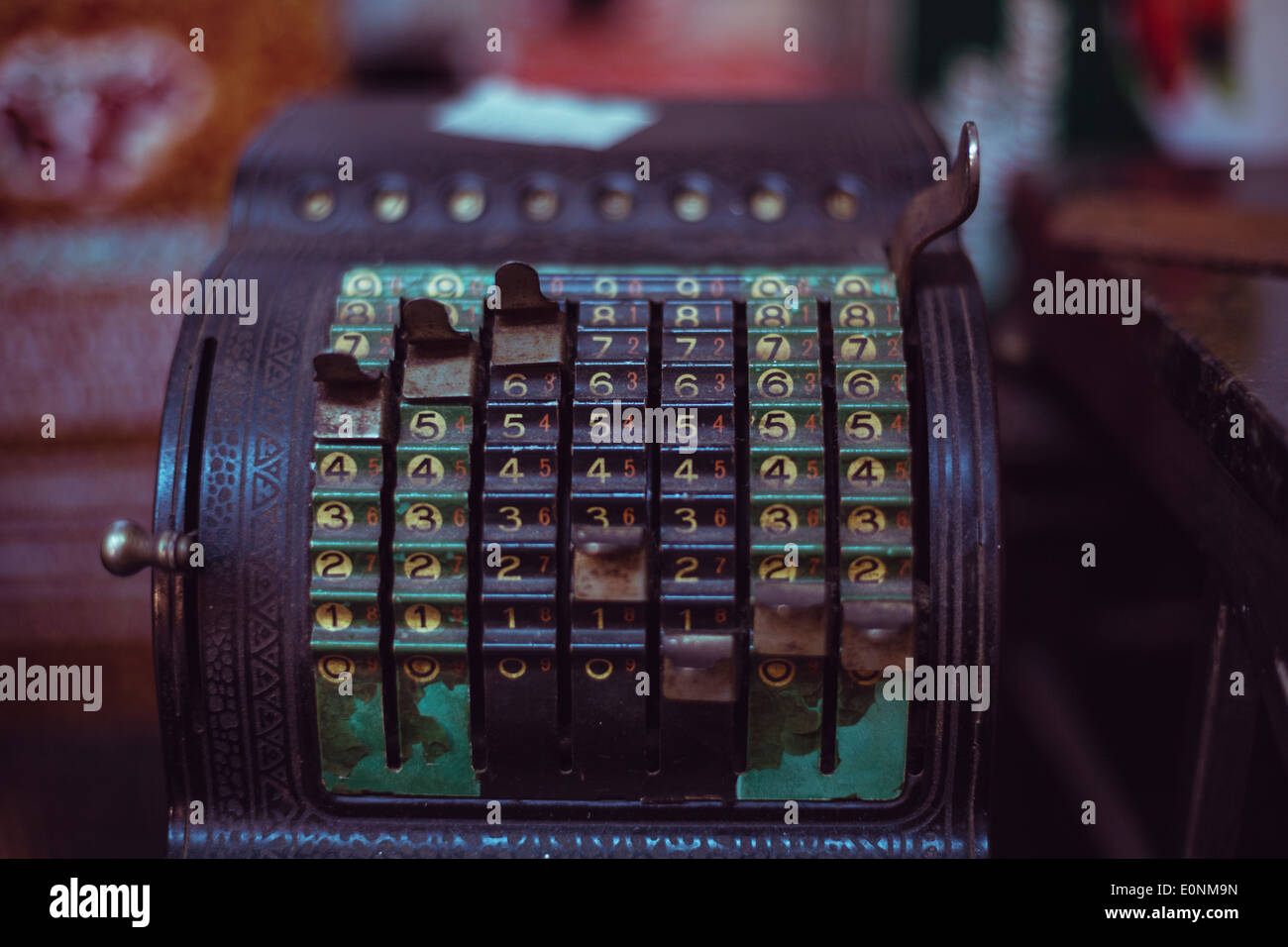 Old fashioned calculator hi-res stock photography and images - Alamy