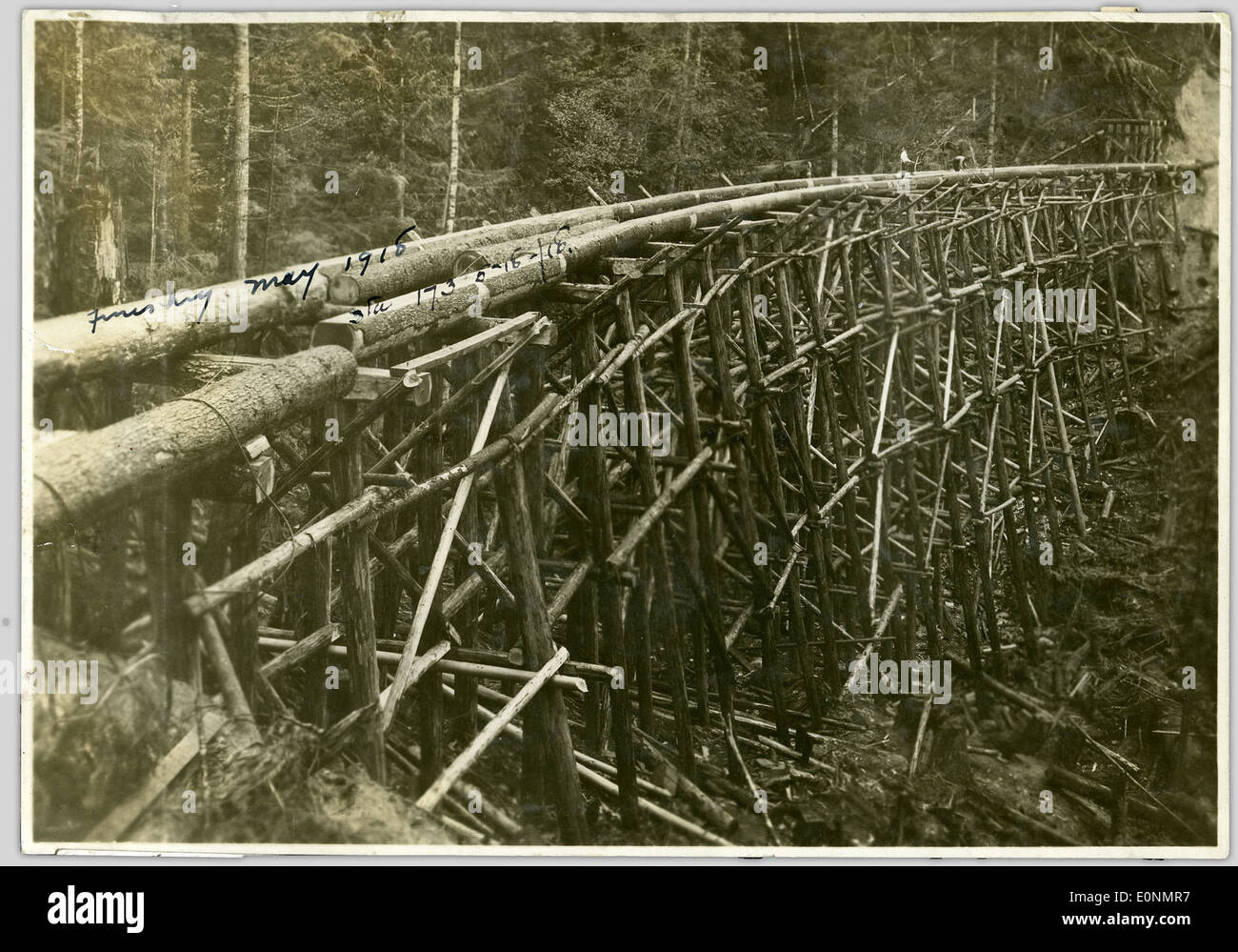 This image shows a bridge under construction, capturing the engineering ...