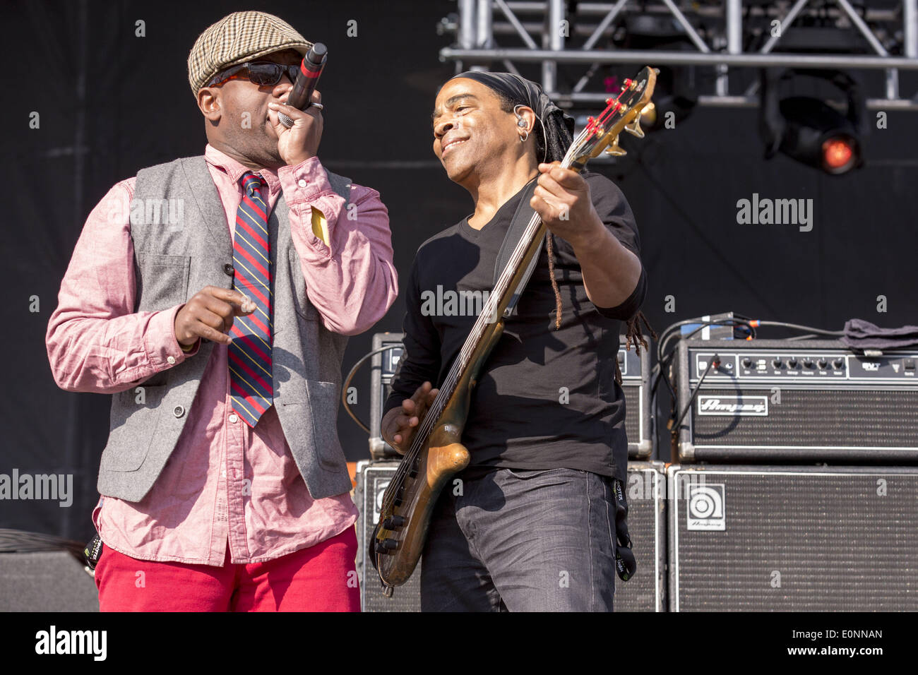 Columbus, Ohio, USA. 16th May, 2014. Vocalist COREY GLOVER and DOUG WIMBISH of Living Colour perform live at Rock on the Range music festival in Columbus, Ohio Credit:  Daniel DeSlover/ZUMAPRESS.com/Alamy Live News Stock Photo