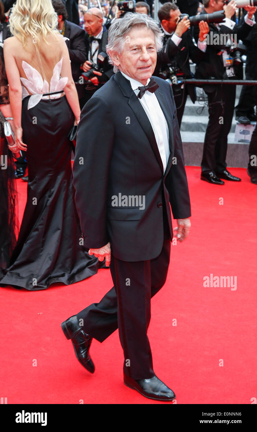 ROMAN POLANSKI SAINT LAURENT. PREMIERE 67TH CANNES FILM FESTIVAL CANNES  FRANCE 17 May 2014 Stock Photo