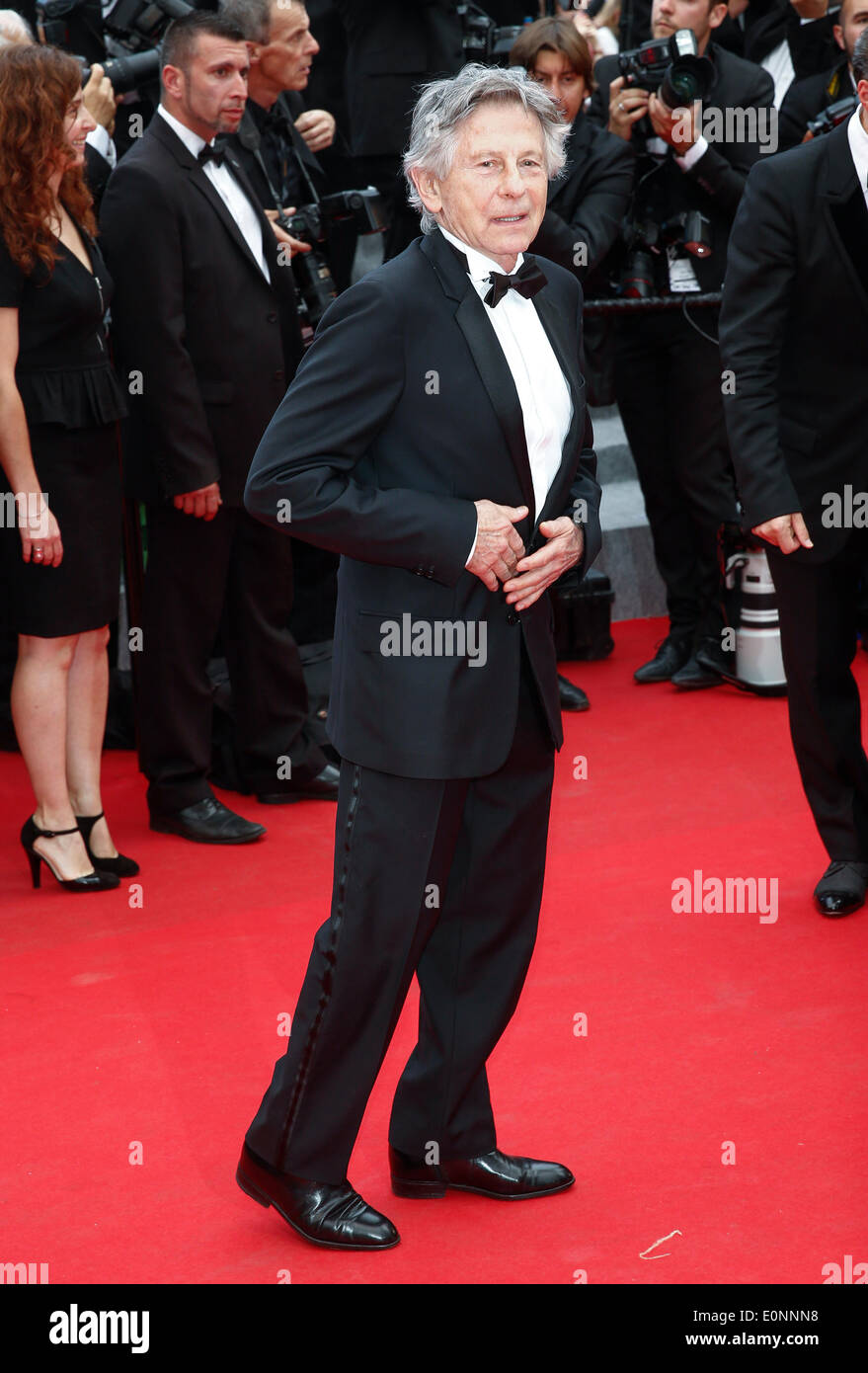 ROMAN POLANSKI SAINT LAURENT. PREMIERE 67TH CANNES FILM FESTIVAL CANNES  FRANCE 17 May 2014 Stock Photo