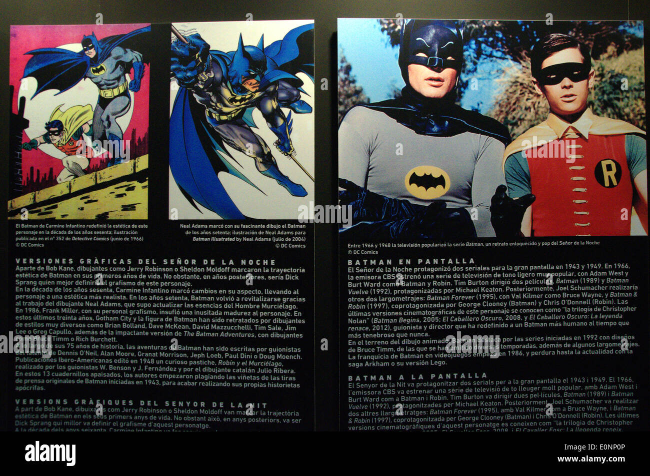 Barcelona, Spain. 17th May 2014. The 75th anniversary of Batman creation  has its own exhibition in