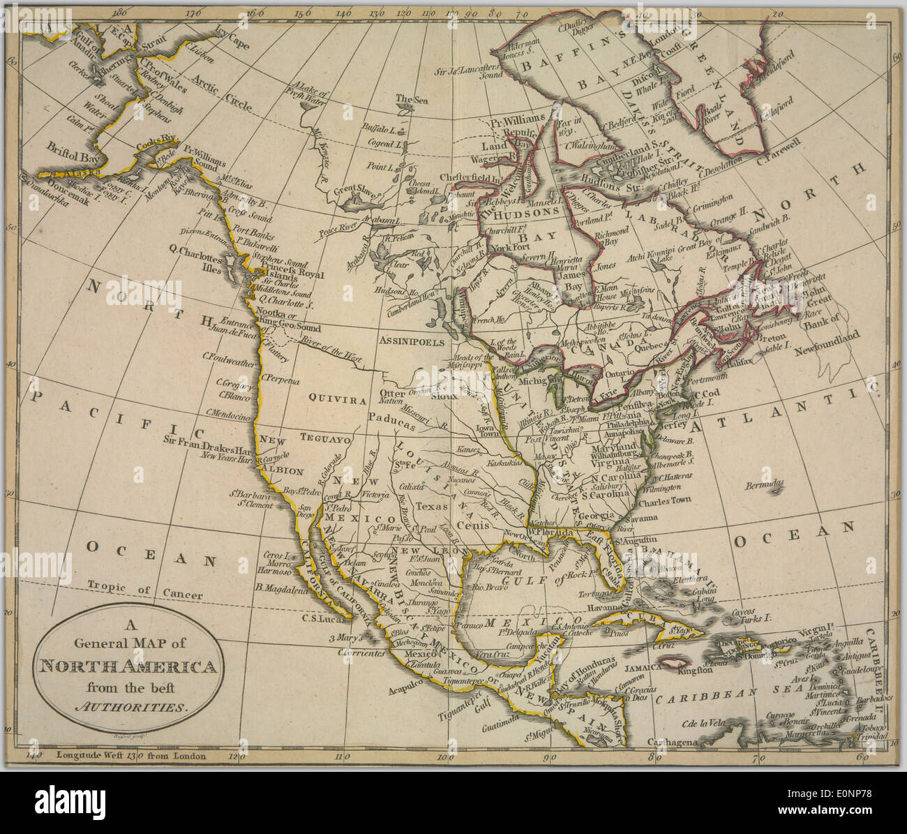 Map highlights significant mountain ranges hi-res stock photography and ...