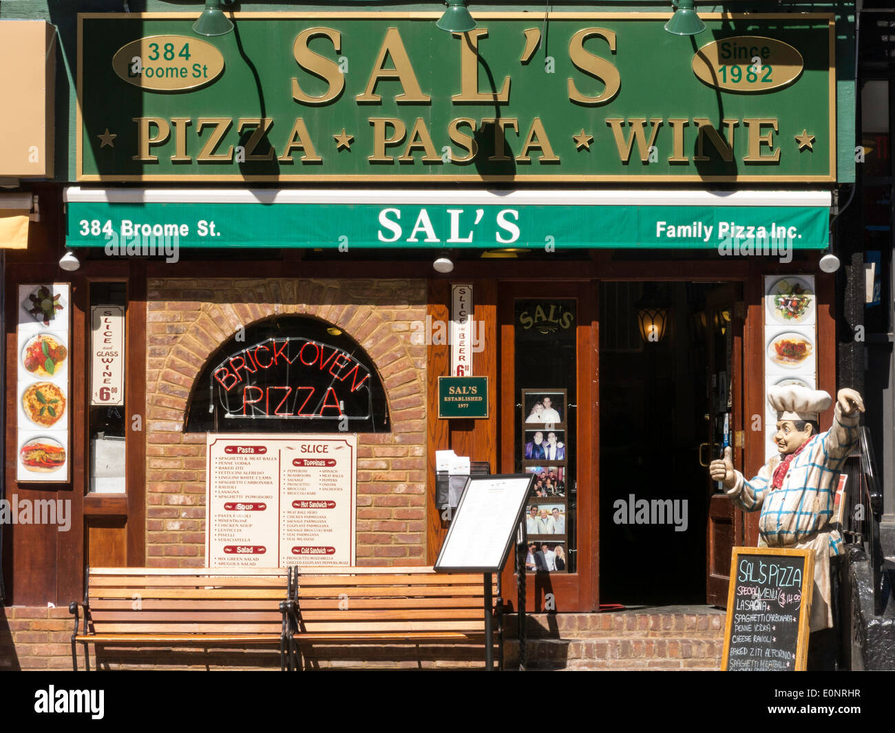 Sal's Italian Restaurant, Little Italy, NYC Stock Photo
