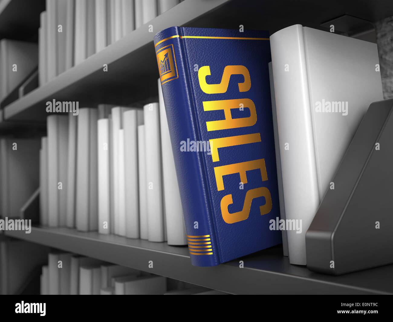 Sales - Title of Book. Internet Concept. Stock Photo