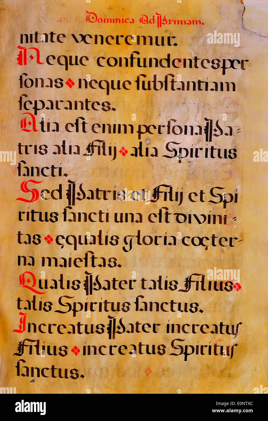 This manuscript page from a Spanish chant is a historical artifact ...
