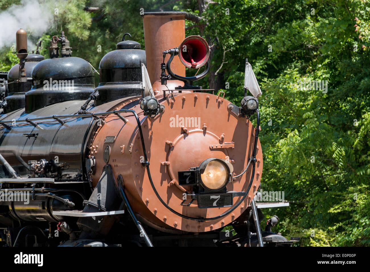 2014 'Texas State Railroad' Railfan Photo Train Ride in East Texas. Stock Photo