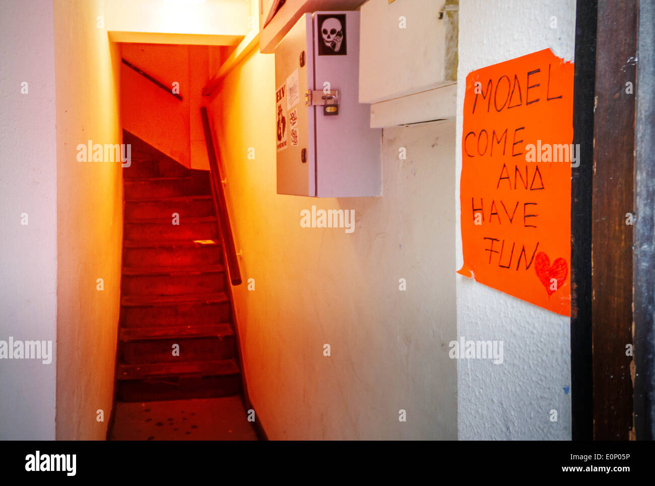 Entrance to sex workers flat (or brothel) in London's soho Stock Photo -  Alamy