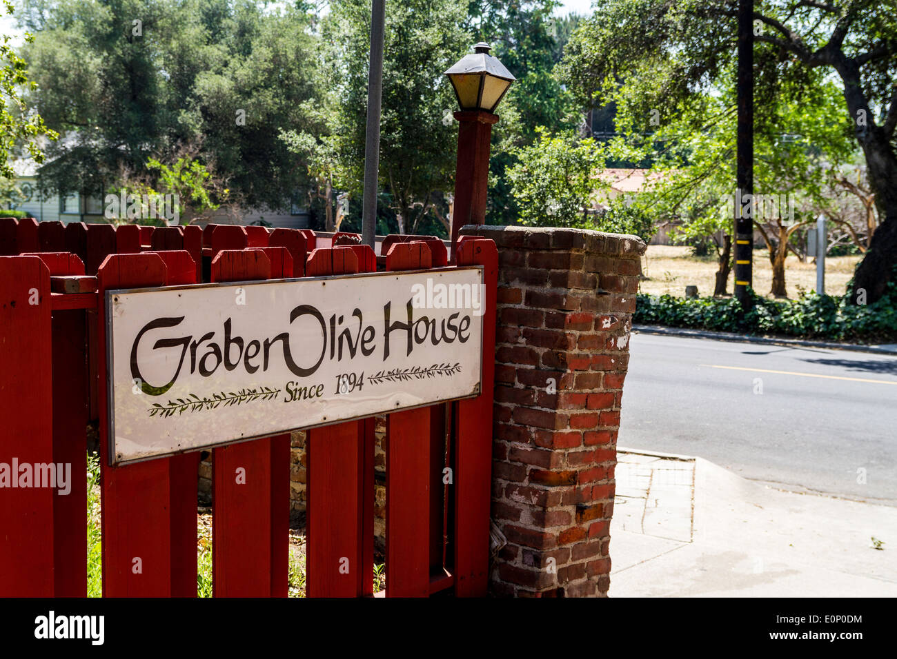 Graber Olive house in Ontario California Stock Photo
