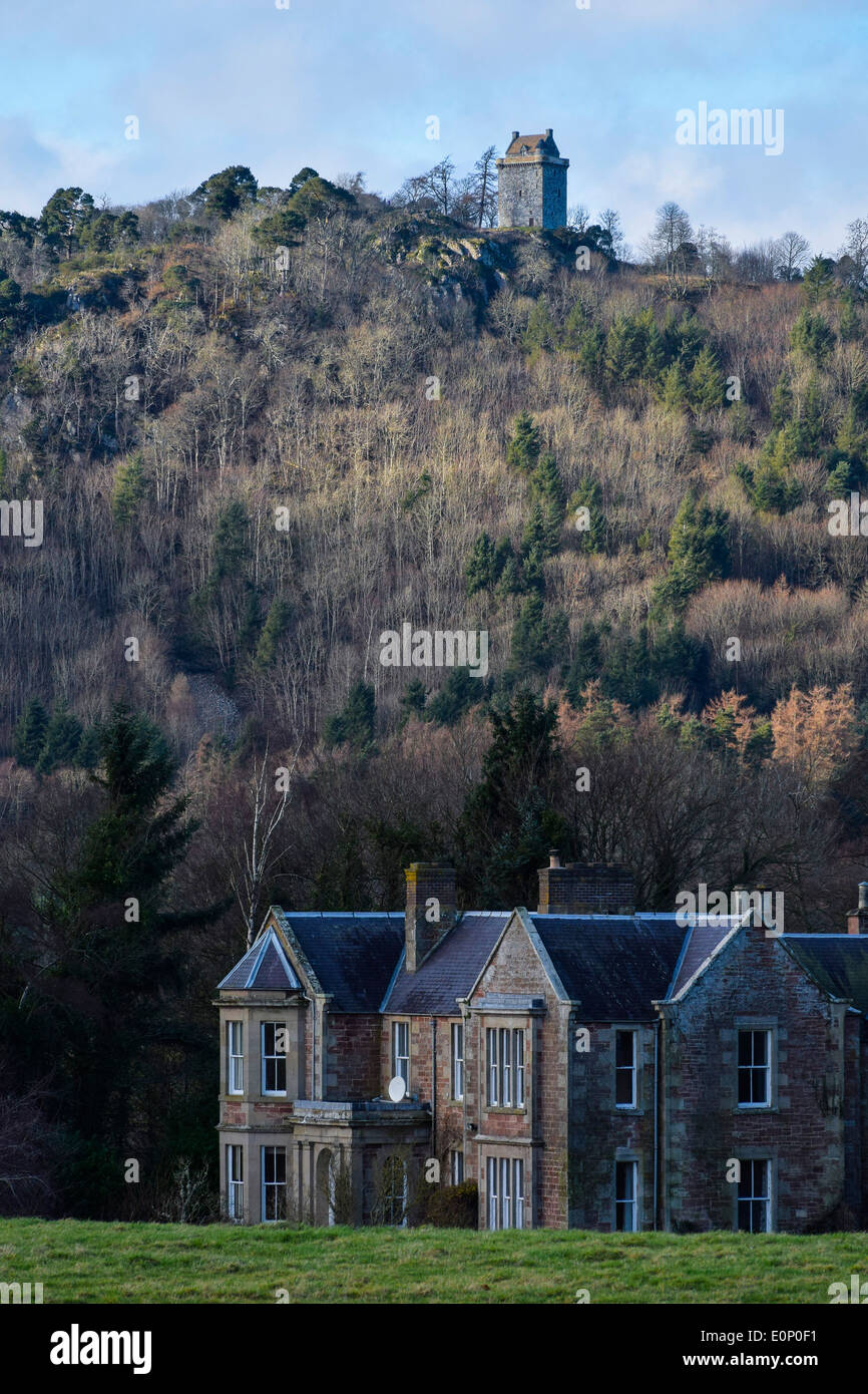 Menslaw farm estate country estate with Fatlips Castle and Minto Crags