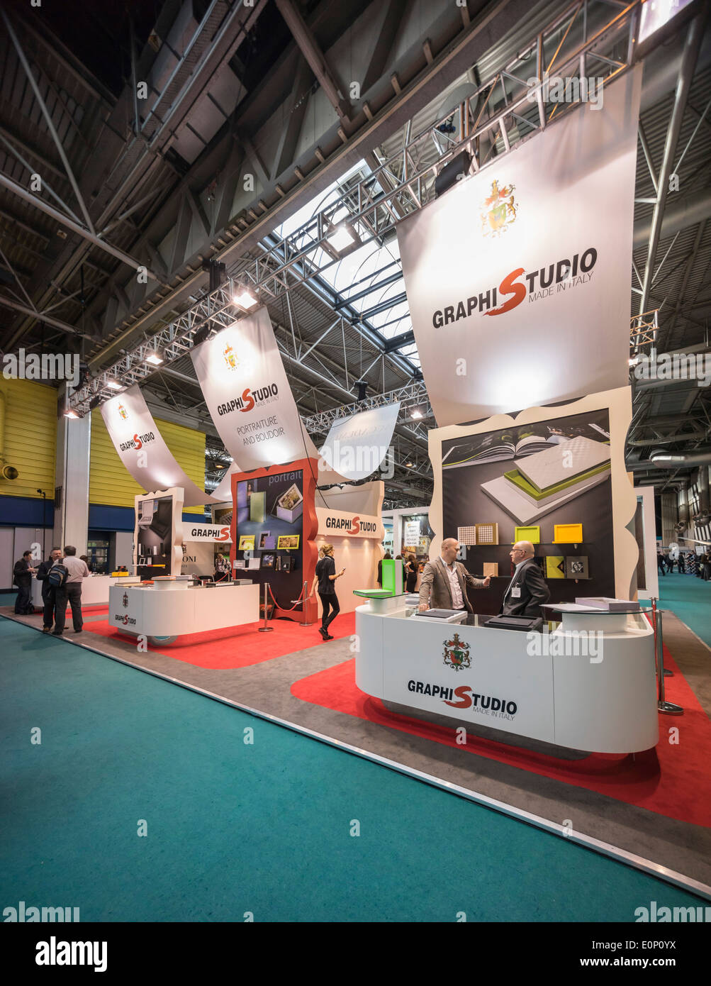 The Photography Show, National Exhibition Centre, Birmingham, England, March 2014. Graphistudio stand. Stock Photo