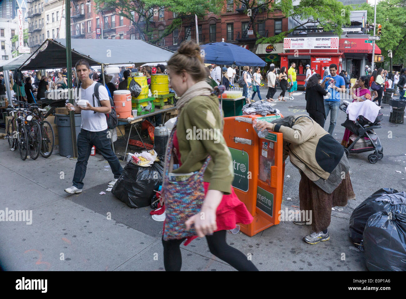 Annual hells kitchen 9th ninth avenue food festival hi-res stock ...