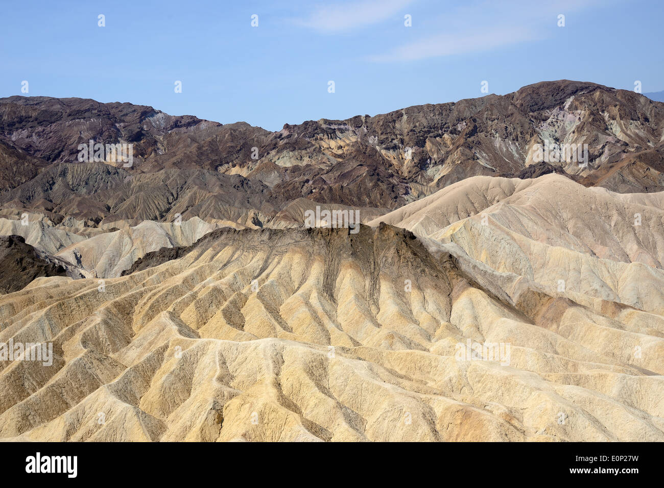 Zabriskie Point, Death Valley Stock Photo Alamy