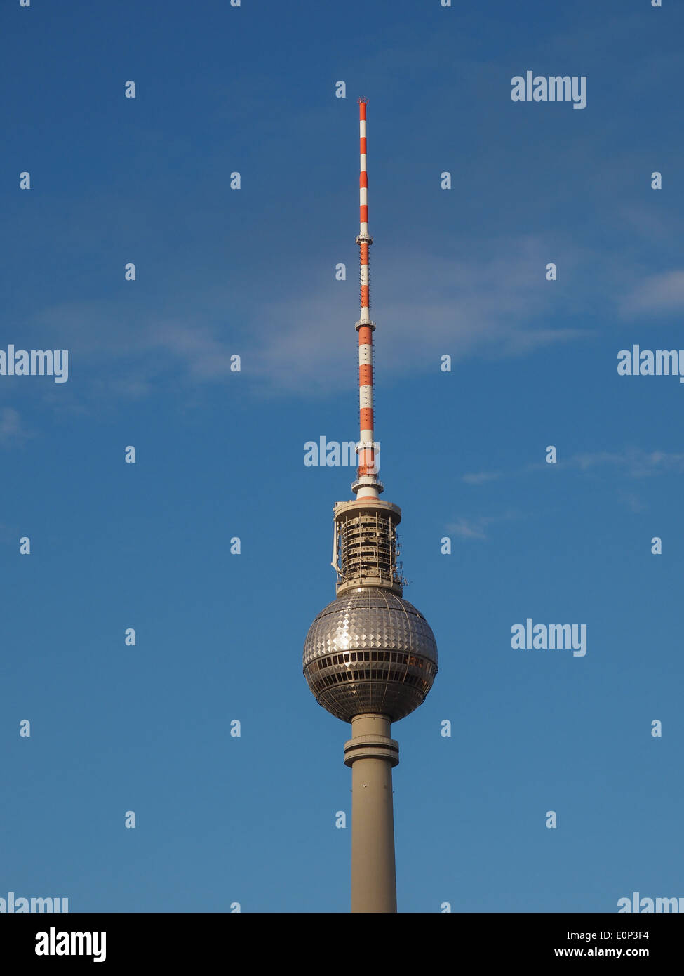 Fernseh turm television tower in Alexander Platz Berlin Stock Photo