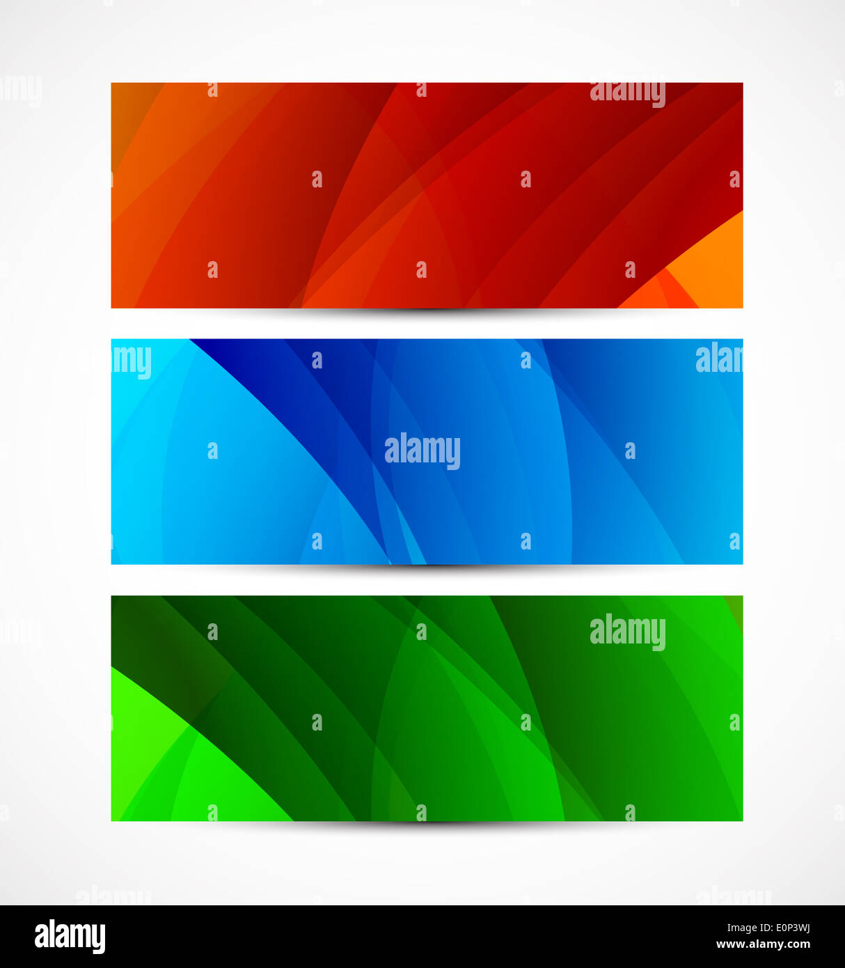 Set blue web banners hi-res stock photography and images - Alamy
